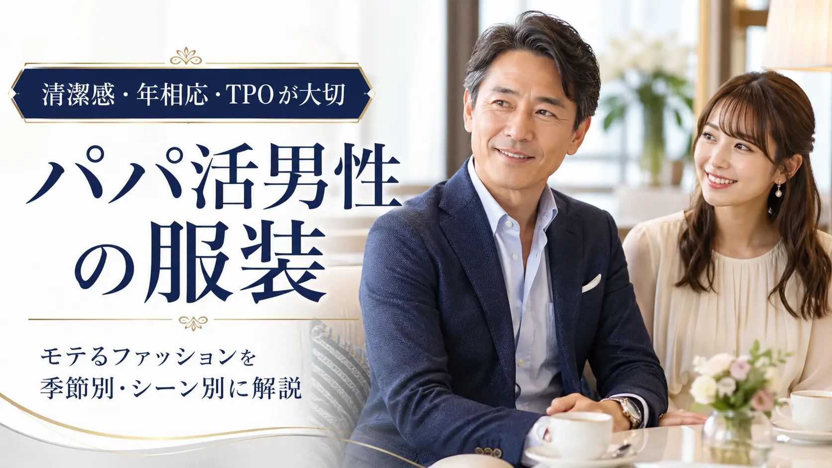 パパ活男性におすすめの服装！モテファッションを季節別やシーン別に紹介