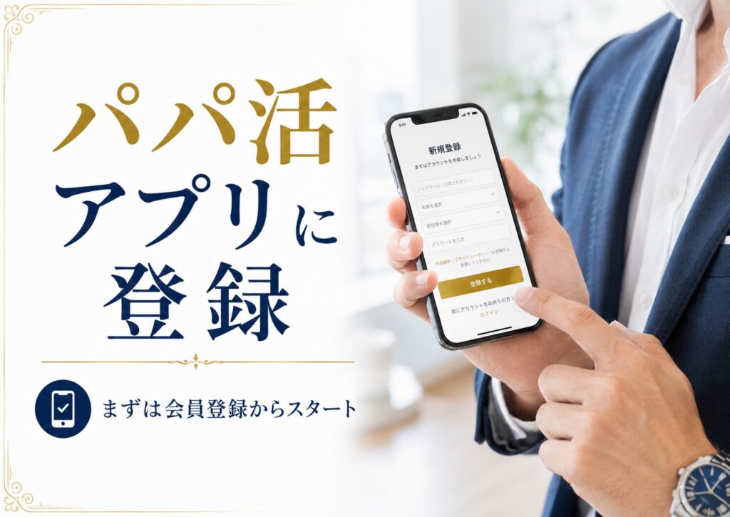 パパ活アプリに登録