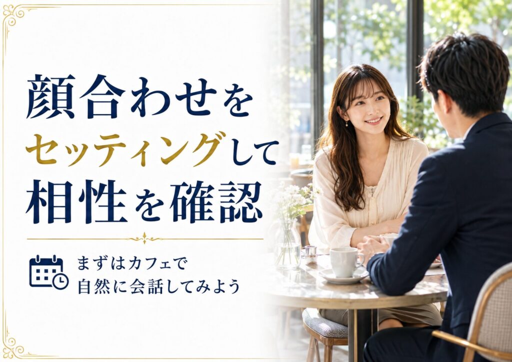 顔合わせをセッティングして相性を確認