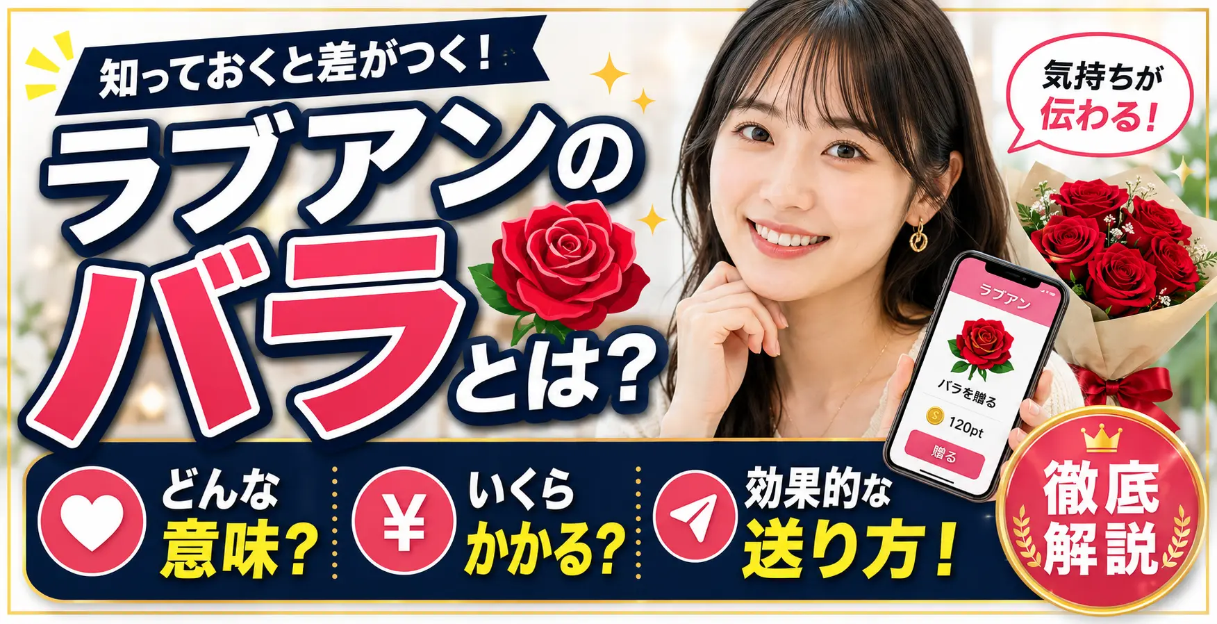 ラブアンのバラとは？意味・料金・効果的な送り方を徹底解説