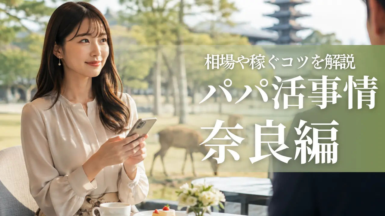 奈良のパパ活事情を解説！相場・おすすめアプリ・稼ぐコツ